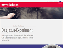 Tablet Screenshot of jesus-experiment.de